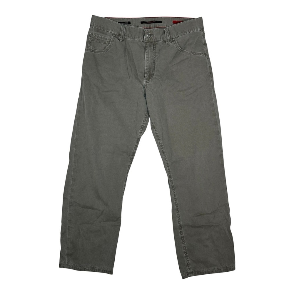 Alberto Stone Pants Mens 31x34 Gray‎ Fadeout Twill Modern Fit Luxury